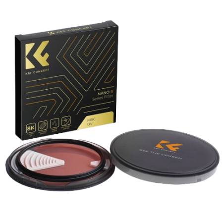 K&F Concept KF4191 Nano-X MRC - filtr UV z wielowarstwową powłoką, 52mm - zestaw